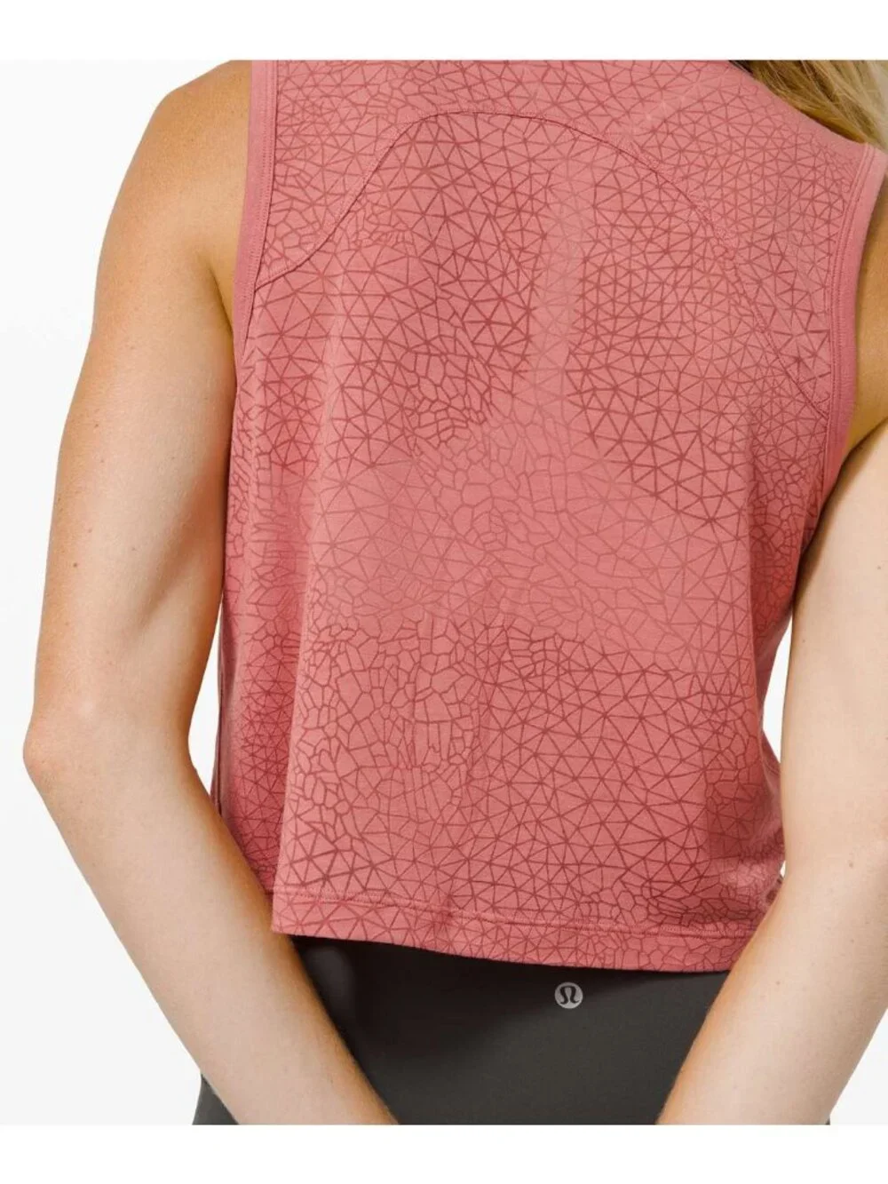 Lululemon Cinch Me Up Front Tank Top Size 10 Crewneck Cherry Tint Athleisure